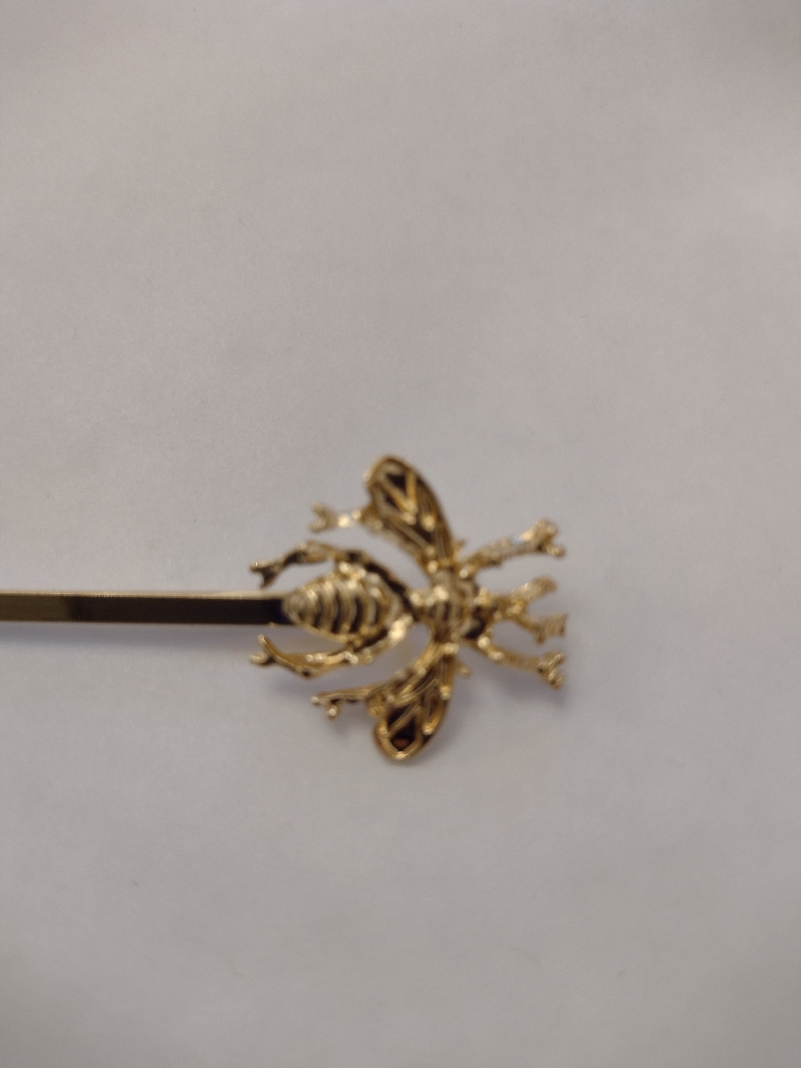 2 Beautiful Bee Hair clips. Honey Bee Hair Slides. Gold Hair Etsy