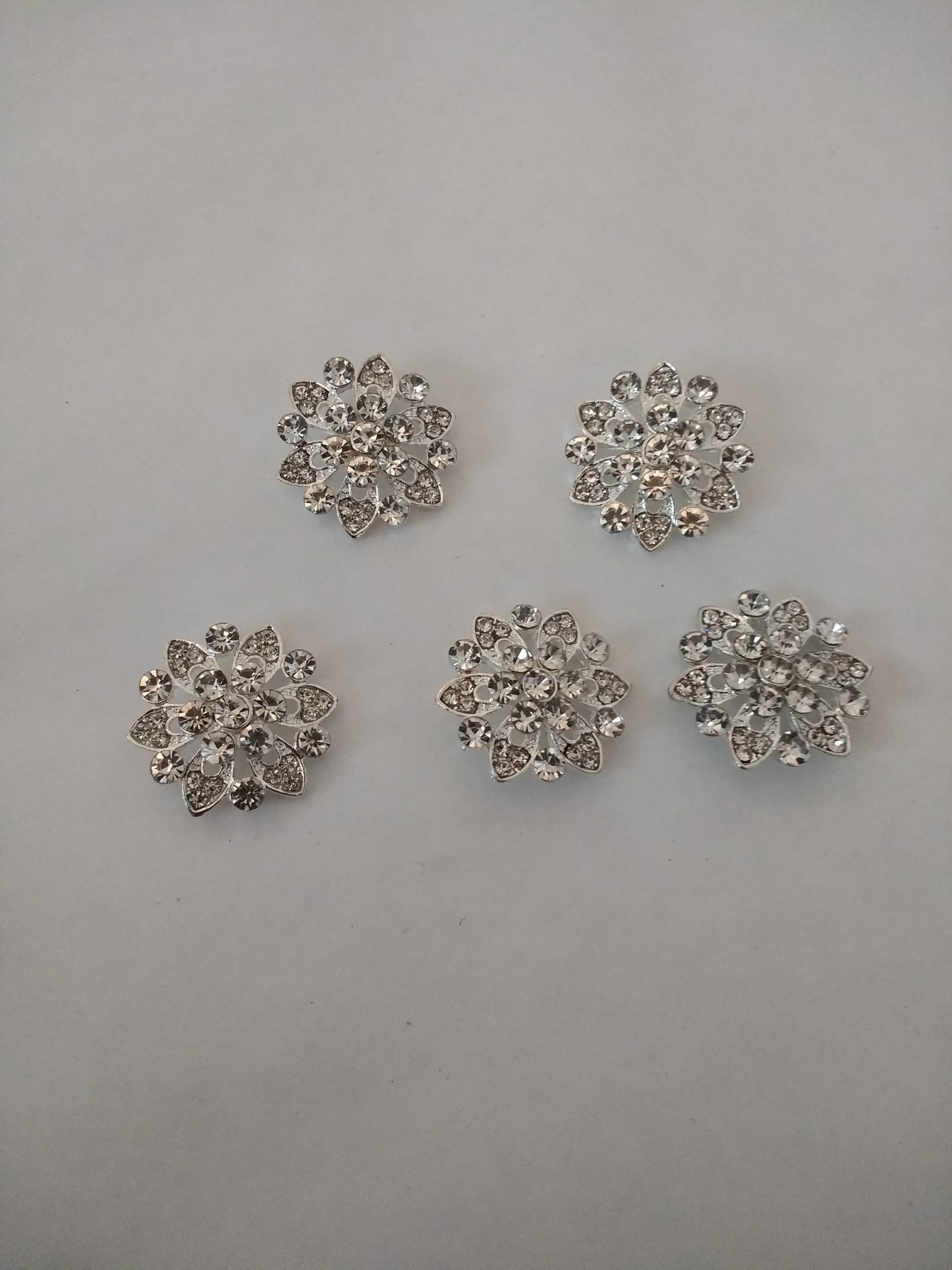 10 Pcs,crystal Buttons,round Buttons,rhinestone Buttons,buttons W