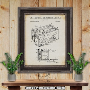 Impression de brevet d'aquarium - dessin de modèle d'aquarium de 1931 - affiche d'aquarium - cadeau d'amant de poisson - cadeau d'aquariophile - art de brevet d'aquarium