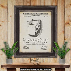 Humorous Toilet Paper Roll Quote - Vintage Bathroom Novelty Patent Print - Funny Bathroom Poster - Retro Toilet Paper Art - Rustic Bathroom