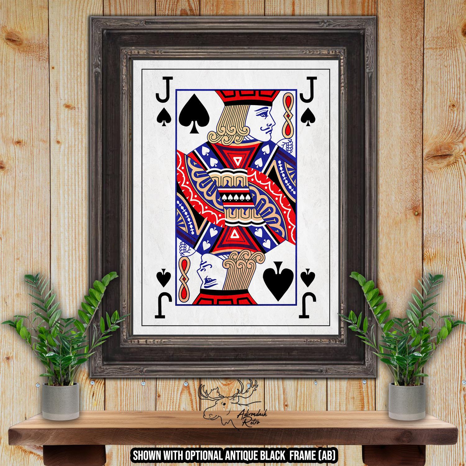 One Eyed Jacks Man With the Axe Poker Print Set - Playing Card