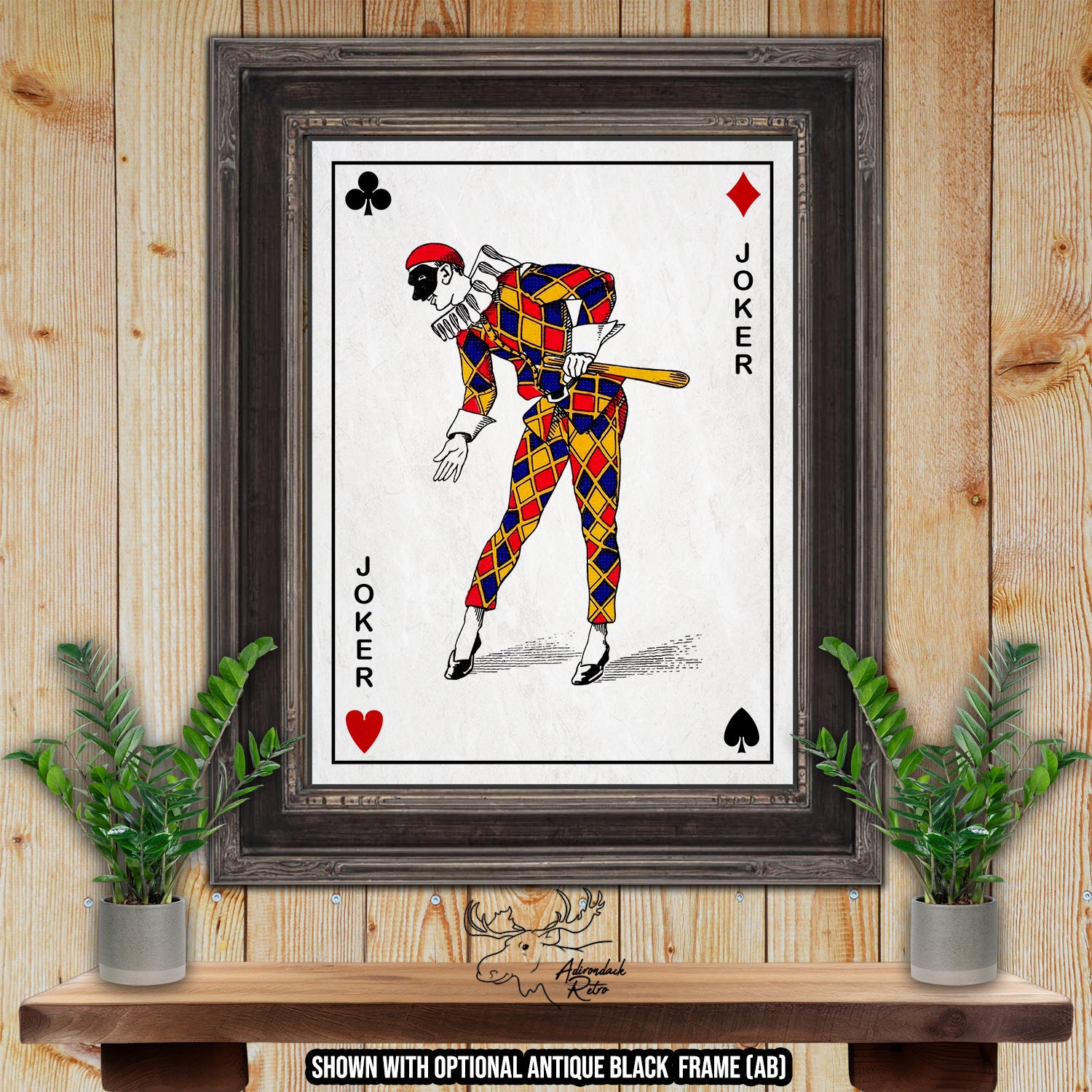 Joker Playing Card Fine Art Print - Playing Card Poster - Poker