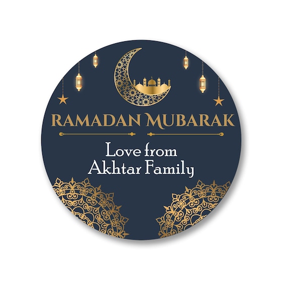 500 Adesivi Rotondi Eid Mubarak 2,5 Cm – Perfetti Per Decorare Regali E Feste Di Ramadan!