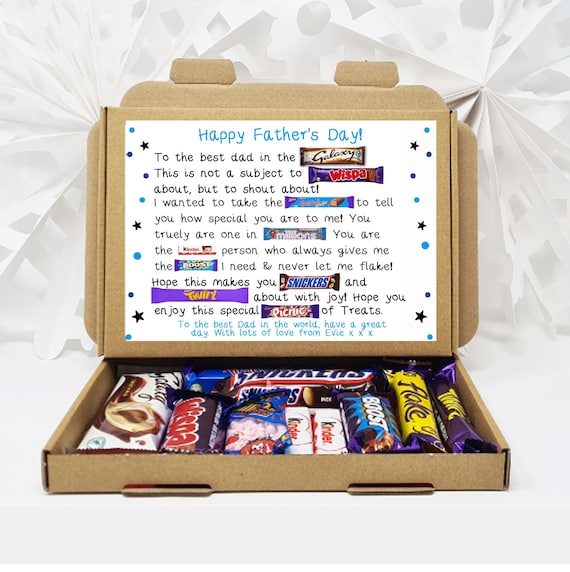 Personalised Father's Day Chocolate Message Board Personalised