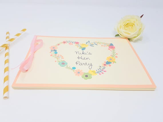 personalised baby shower guest book