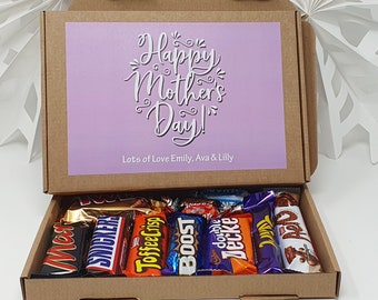 Personalised Mothers day Chocolate Treats Box Gift Hamper Sweet Present - Lockdown 2020 - Mum Mother's Day