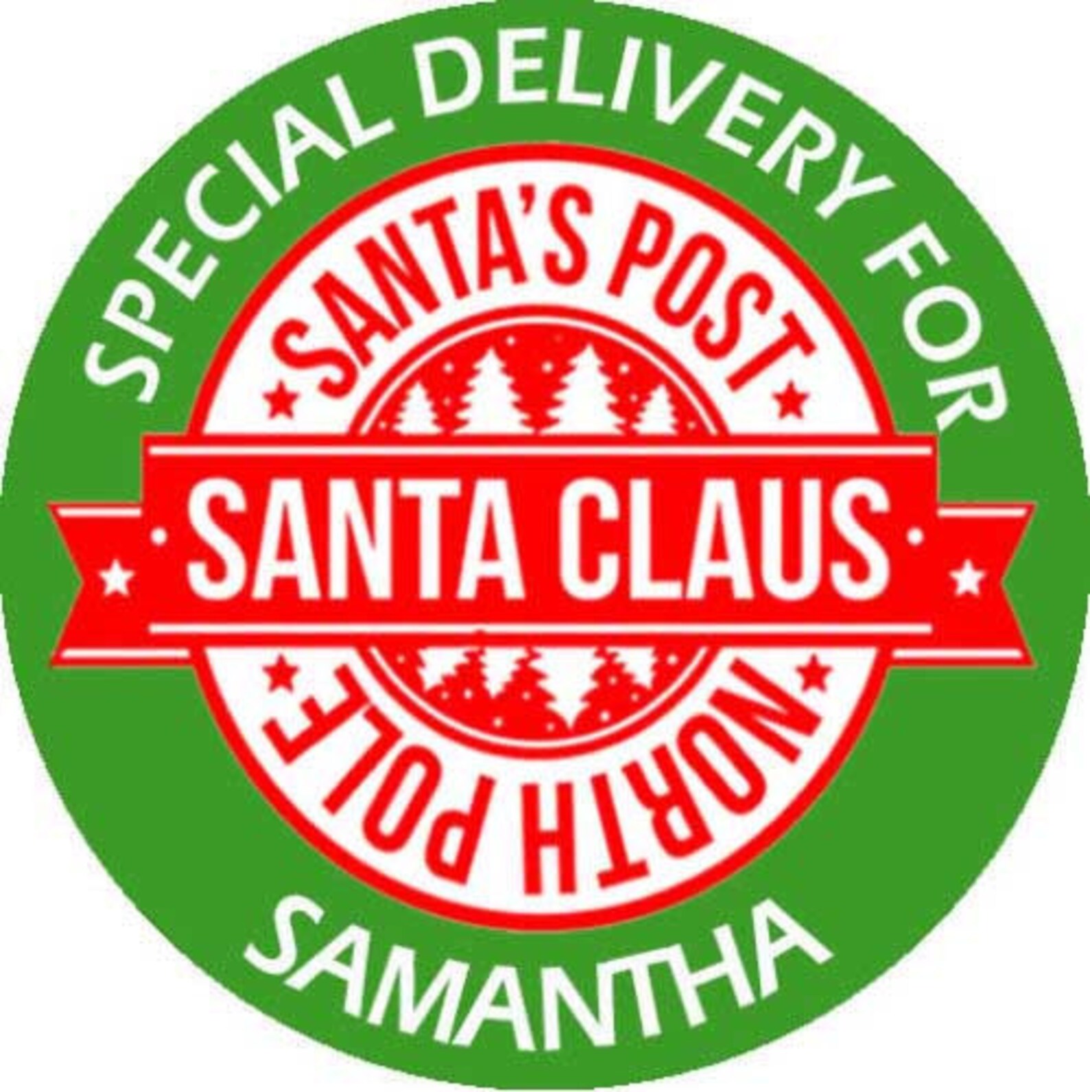 24 Personalised Christmas Stickers Gift Tag Labels Present - Etsy UK