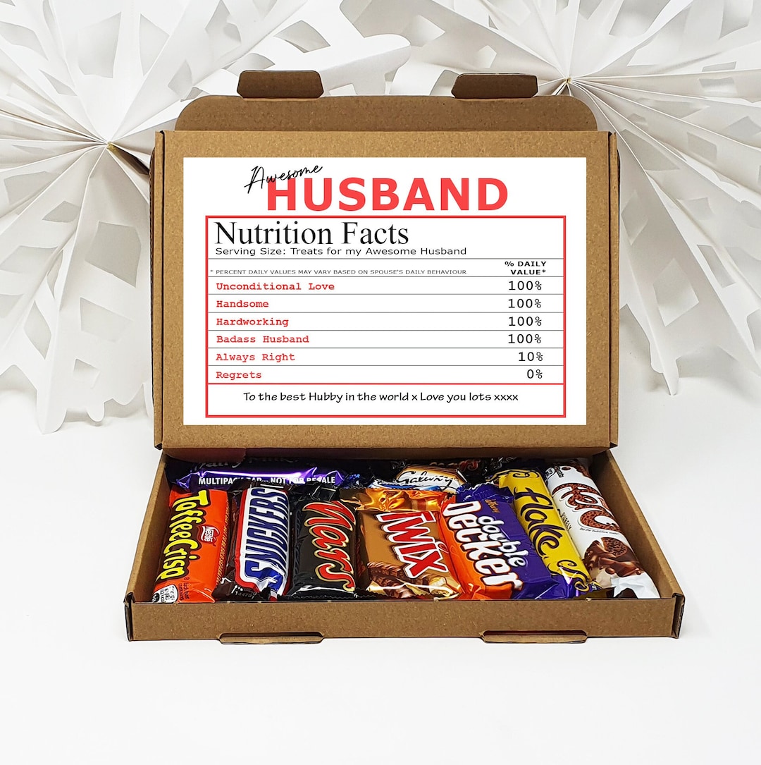 Personalised Valentine Cute Chocolate Poem Gift - for Him Her Husband ...
