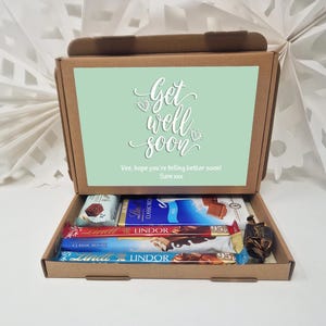 Get well soon Hug in a box, Letterbox gift Afternoon tea, hamper gift, thank you gift, bild 10