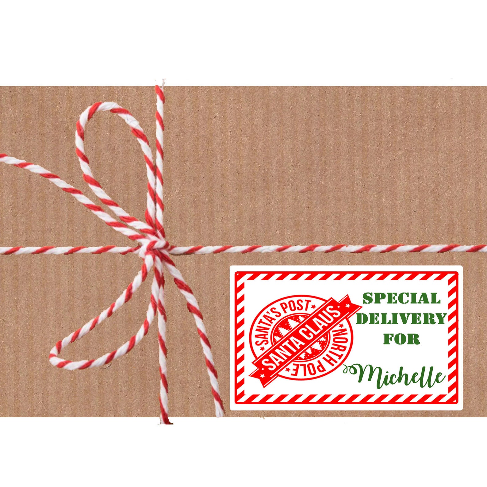 24 Personalised Christmas Stickers Gift Tag Labels Present - Etsy UK