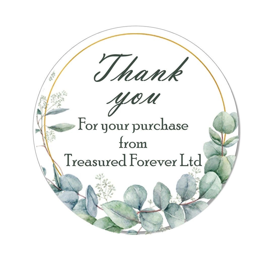 35 Thank You for Your Purchase - Gift Tag Labels - Small Business ...