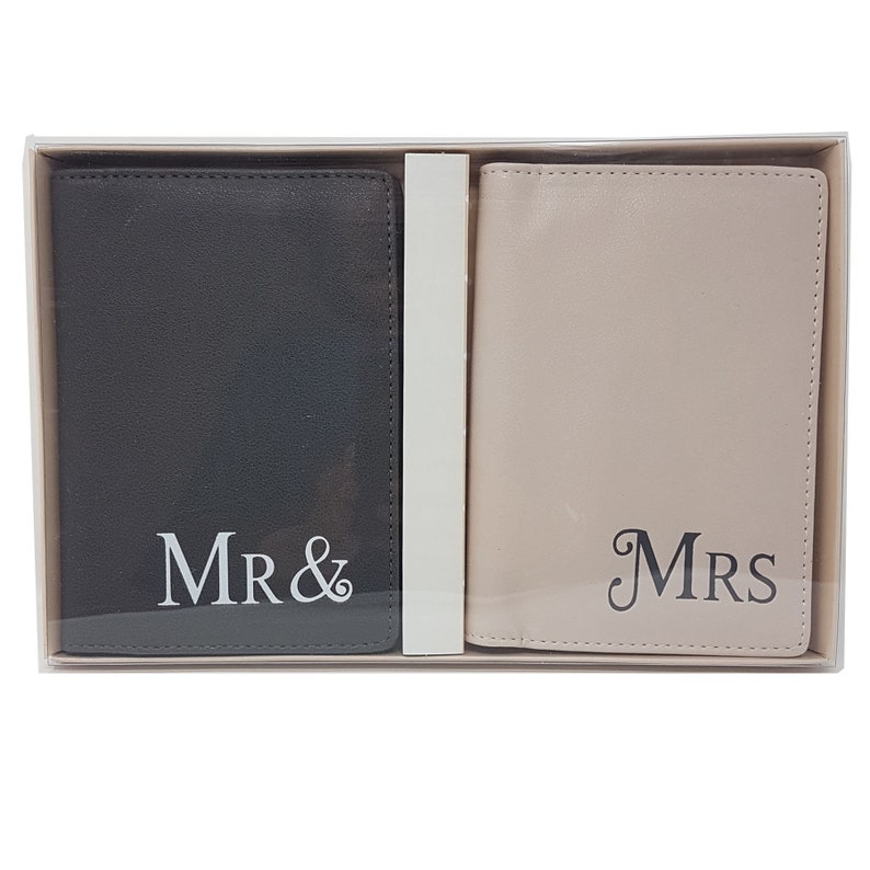 Mr and Mrs Passport Cover Wedding Gift Honeymoon Bridal Etsy