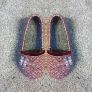 Crochet Shoesslippers Shoesoutdoor Shoes for Girlpink Ready - Etsy