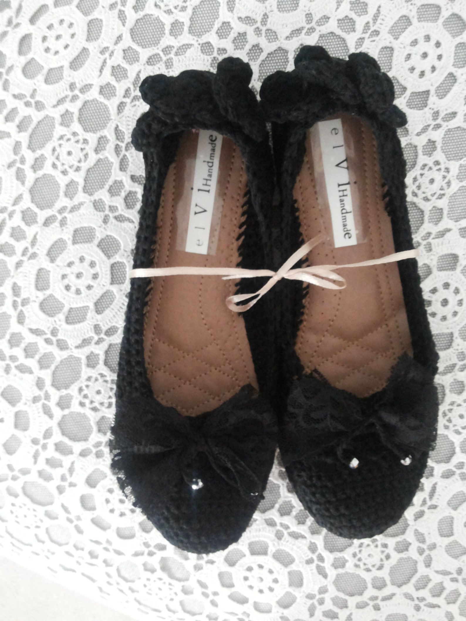 ballet shoes, crochet shoes for comfortable walk, flat shoes for women, lady's unique ballet shoes