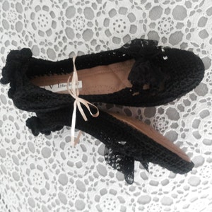 crochet ballet shoes