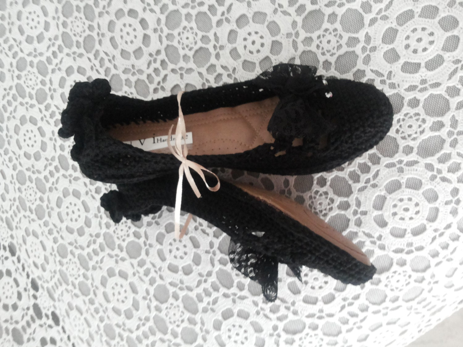 crochet ballet shoes