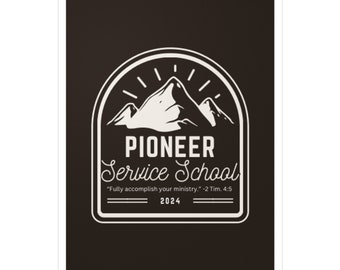 JW 2024 Pioneer School Vinyl Decals Sticker 3" x 4".