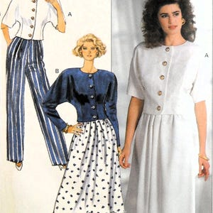 UNCUT Butterick 3937 Top, Skirt, and Pants, bust 31.5-34