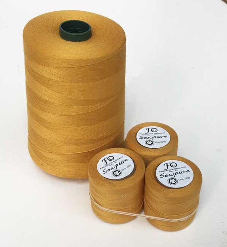 Sewpure Organic Cotton Thread 5000m cones in 17 Colors Etsy