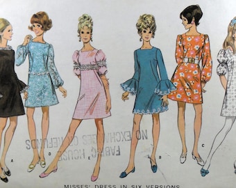 McCall's 9555 Dress with Sleeve Variations, bust 36