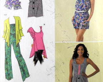 Simplicity 2374 Jumpsuit, Dress, Cardigan, and Top, bust 42