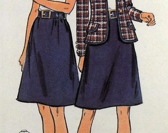 UNCUT Butterick 6588 Blouse, Jacket, and Skirt, bust 34