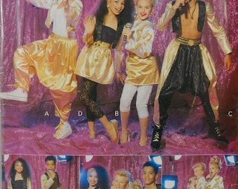 Butterick 5675 1990's Pop Music Costume, breast 27-28.5