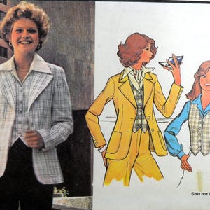 UNCUT McCall&#39;s 5634 Blazer and Vest, bust 46