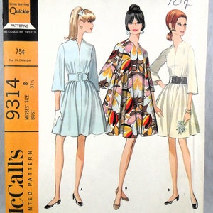 UNCUT McCall's 9314 Dress, bust 31.5 image 2