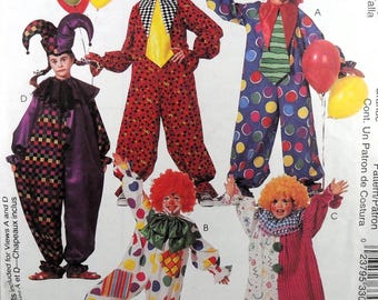 McCall's 3306 Clown Costume, chest/bust 38-40
