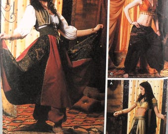 UNCUT Simplicity 5359 Belly Dance Costumes, bust 36-42