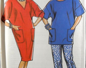 UNCUT New Look 6406 Dress or Top and Pants, bust 40-48