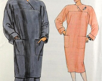 UNCUT Vogue 9124 Dress or Tunic and Skirt, bust 31.5-34