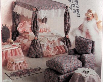 UNCUT McCall's 8140 11.5" Fashion Doll Furniture