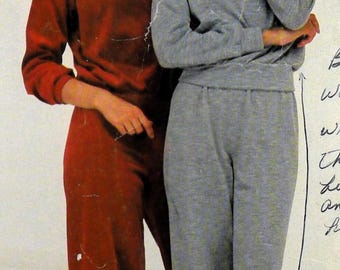 McCall's 8215 Sweatsuit or Loungewear, bust 32.5