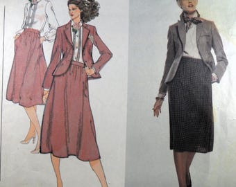 Vogue 1791 Calvin Klein Jacket, Blouse, and Skirt, bust 34