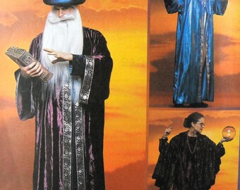 UNCUT McCall's 3339 Wizard Costumes, chest/bust 31.5-44