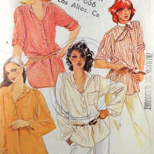 McCall's 6385 Blouse or Tunic, bust 32.5-34