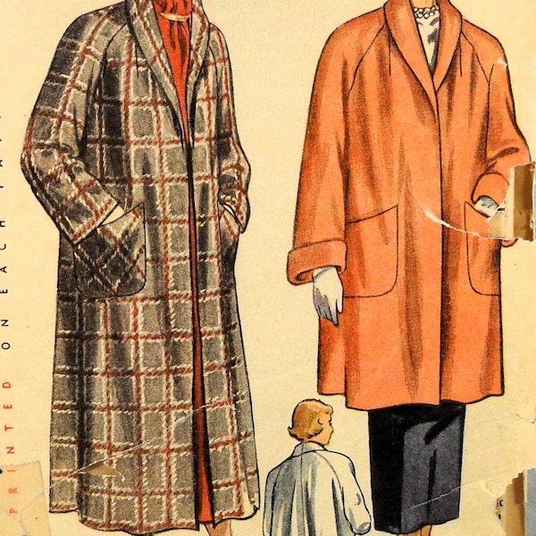 UNCUT Simplicity 2777 Coat in Three Lengths, bust 40