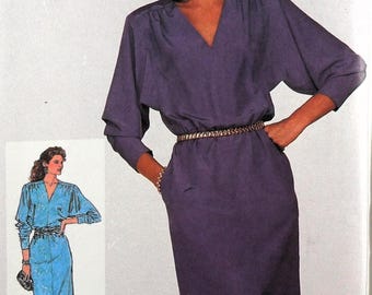 UNCUT Simplicity 7082 Dress in Two Lengths, bust 32.5-36