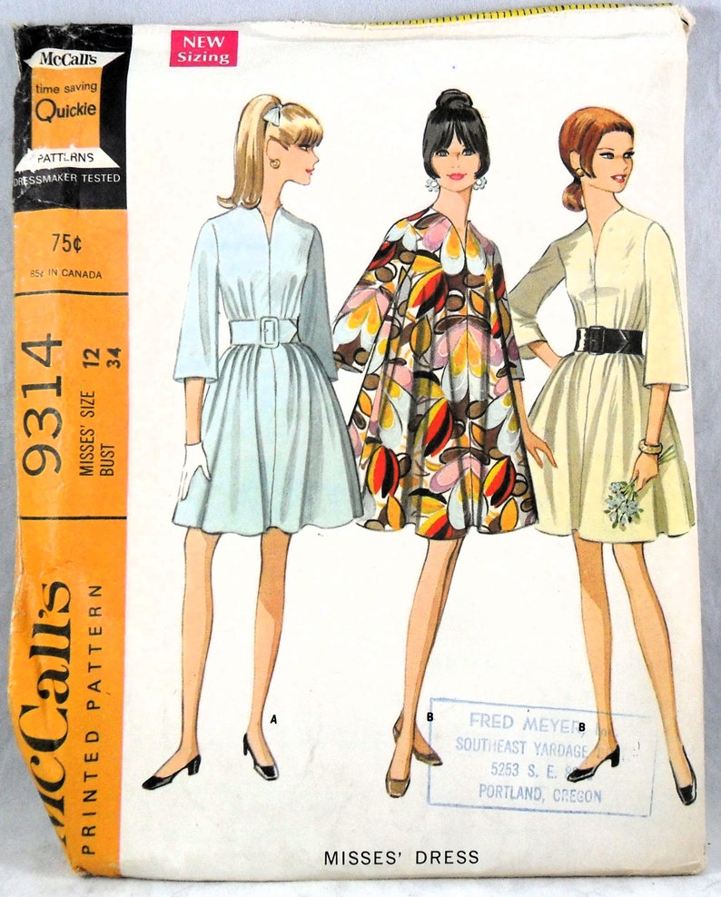 McCall's 9314 Dress, bust 34 image 2