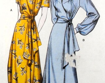 UNCUT Butterick 5152 Retro Reprint Robe and Belt, bust 31.5-36