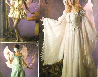 UNCUT Simplicity 3675 Fairy Costumes, bust 30.5-34
