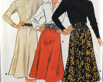 Butterick 3974 Straight or Bias Skirts, hip 36-38