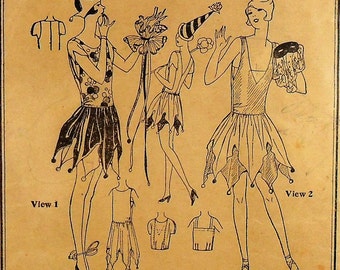 UNCUT reproduction Pictorial Review 1546 Fancy Dress Costume, bust 34