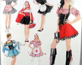 UNCUT Simplicity 3618 Sexy Costumes, bust 30.5-34