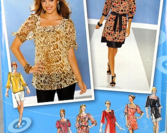 UNCUT Simplicity 0607 Top or Dress, bust 29.5-34