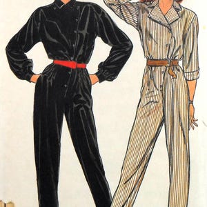 UNCUT Butterick 6093 Jumpsuit, bust 31.5