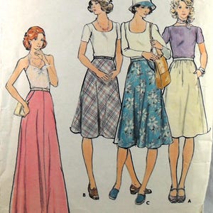 Butterick 4067 Skirt, hip 34.5