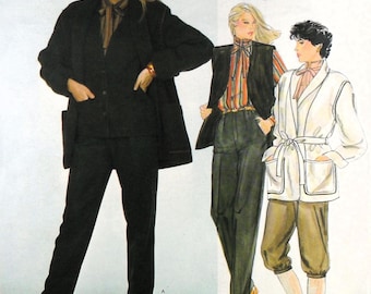 Vogue 2836 Guy Laroche Jacket, Belt, Pants, Knickers, Vest, Shirt, and Tie, bust 34